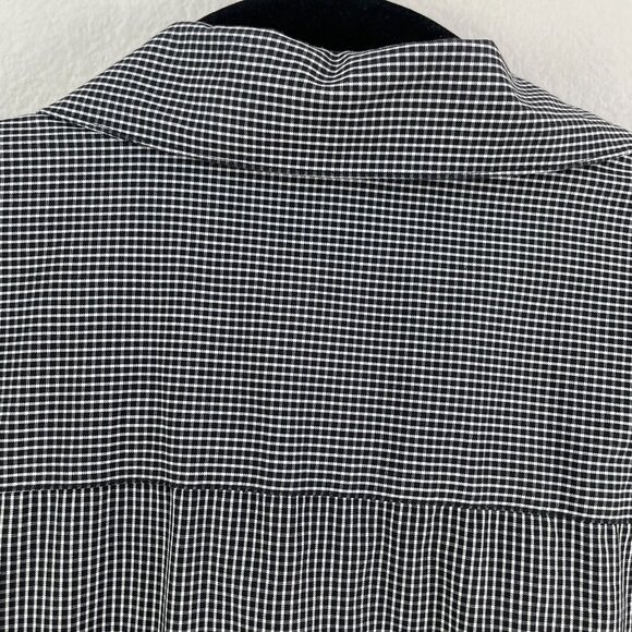 Foxcroft Womens  XL Wrinkle Free Button Up Checkered Shirt Long Sleeve Blouse - Picture 9 of 9